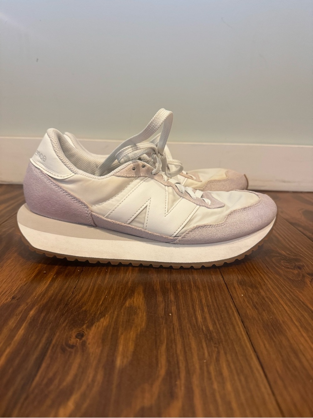 New Balance Women's 237 Sneakers in Cream and White